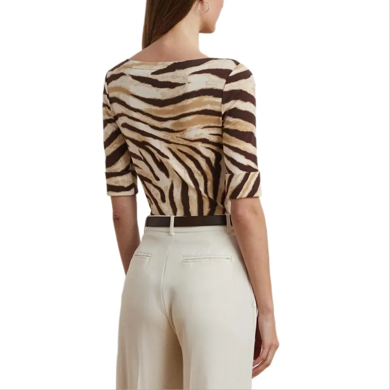 LAUREN RALPH LAUREN T Shirt Women's Brown-3