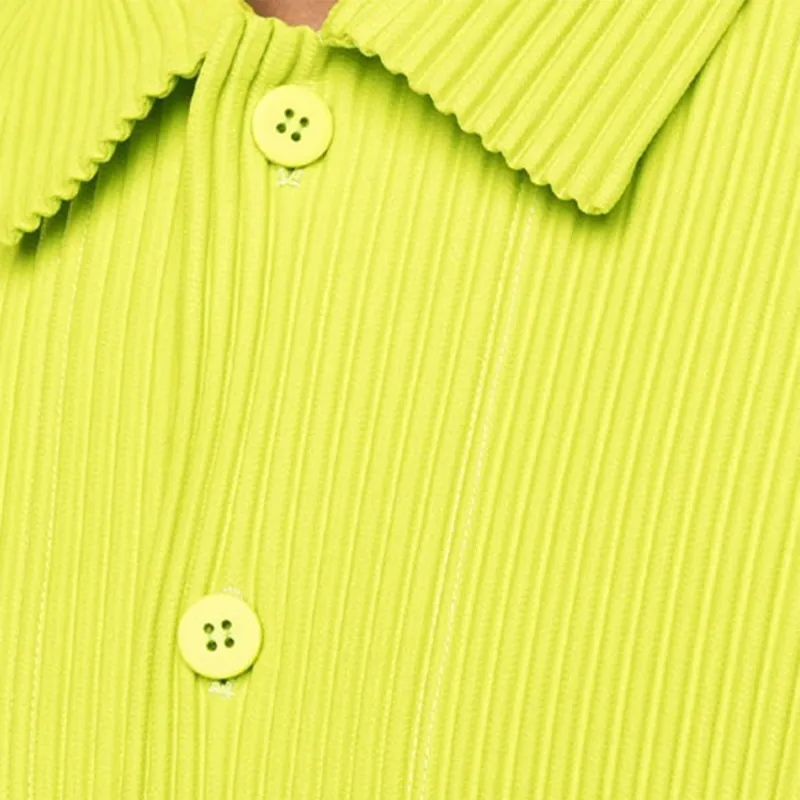 Homme Plissé Issey Miyake SS21 Shirt Men's Green-4
