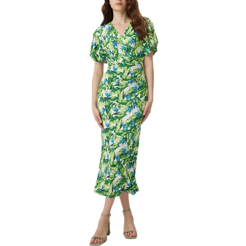 Diane Von Furstenberg SS25 Short Sleeved Dress Women's Green-1