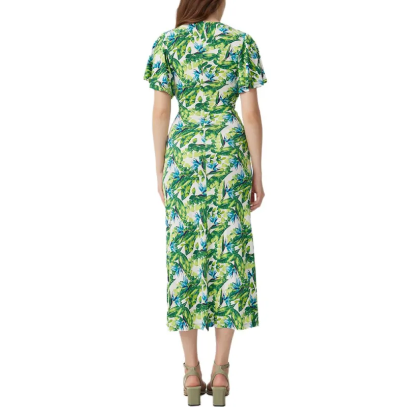 Diane Von Furstenberg SS25 Short Sleeved Dress Women's Green-3
