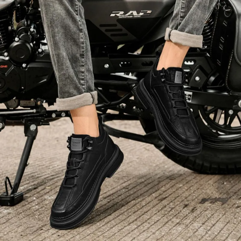 HLA Work Boots Men Low Top Black-20