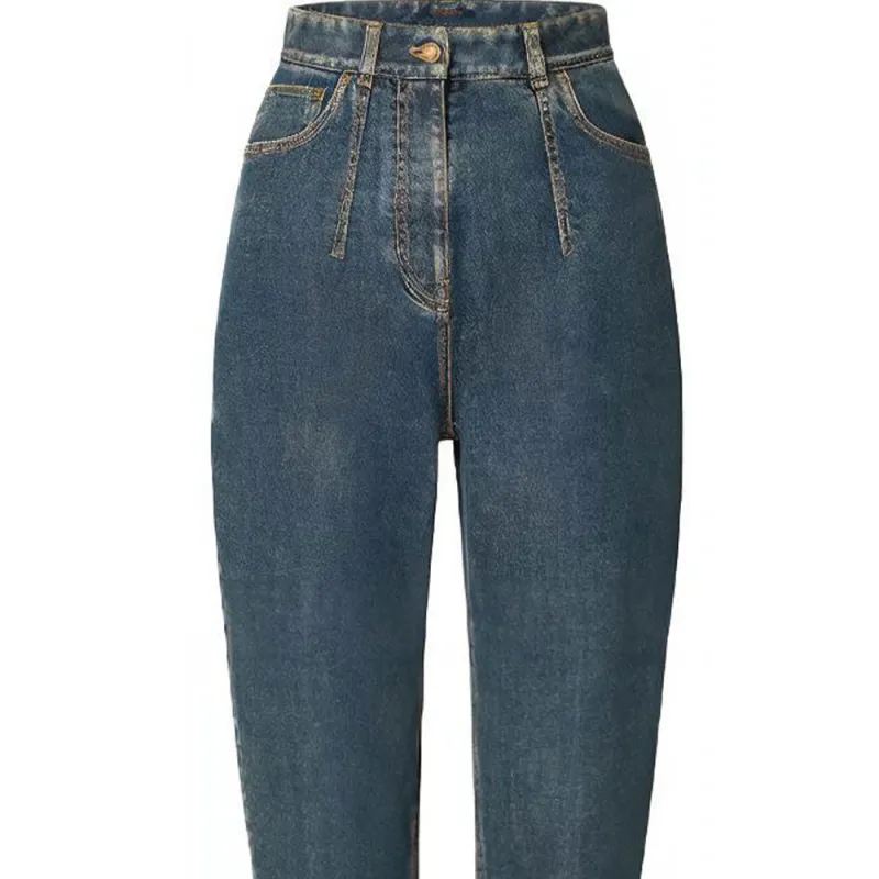 LOUIS VUITTON Jeans Women's Blue-3