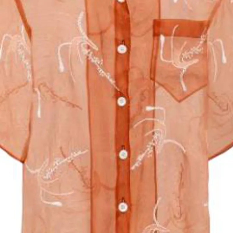 PRADA Shirts Women's Orange-2