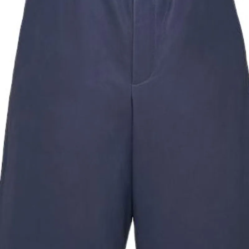PRADA FW23 Nappa Leather Bermudas Casual Shorts Men's Marine Blue-3