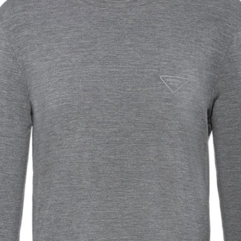 PRADA T-Shirts Men Gray-1