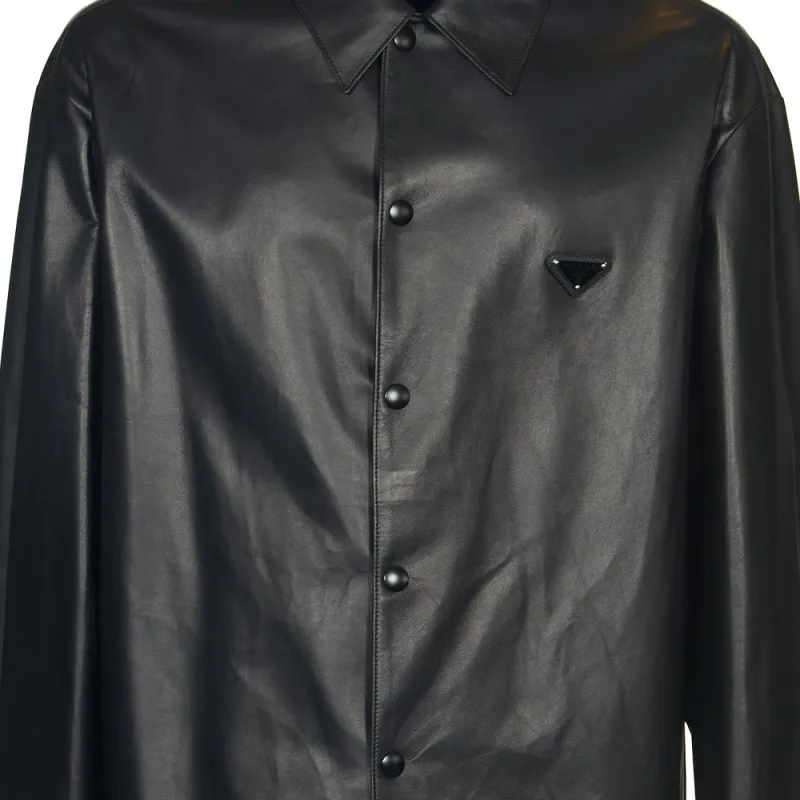 PRADA Leather Shirt-4