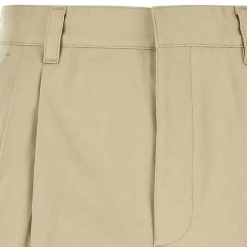 PRADA Pleated Knee Length Shorts-4