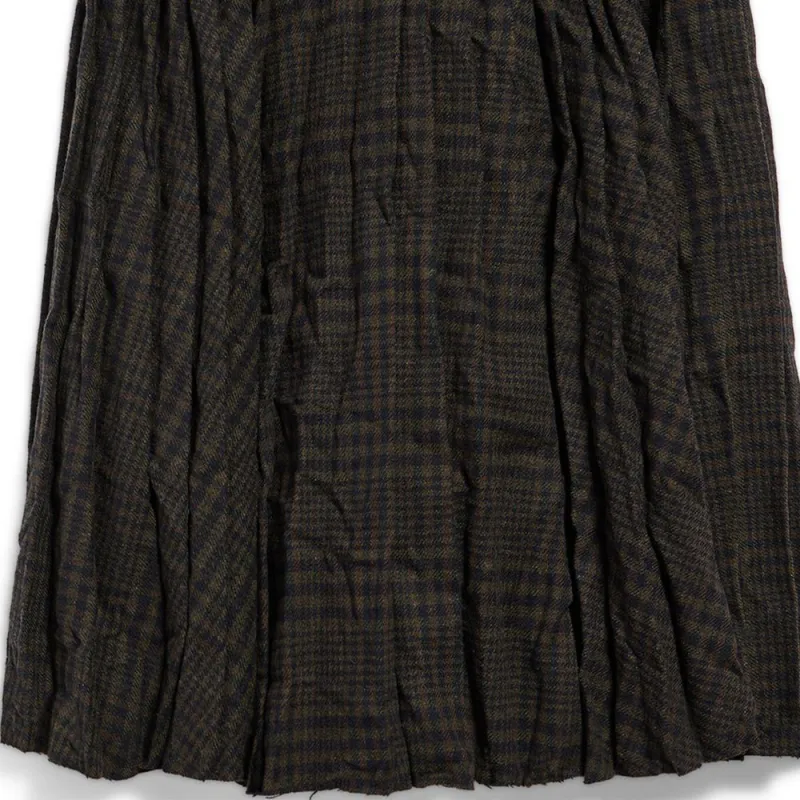 Balenciaga Crinkled Pleated Midi Skirt-5
