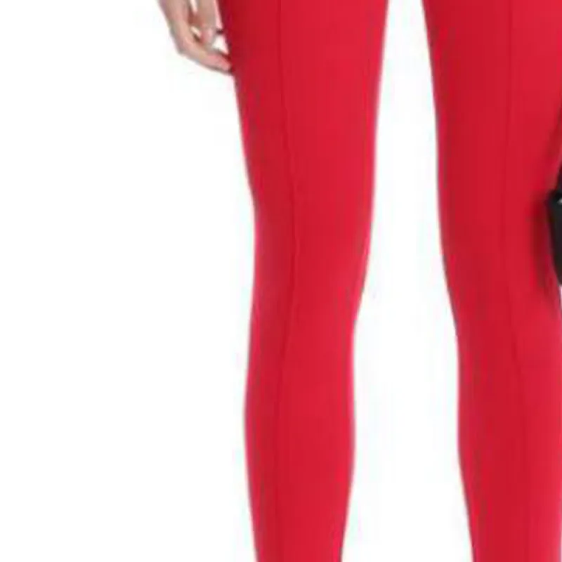 Balenciaga Casual Pants Slim Fit Women's Red-3
