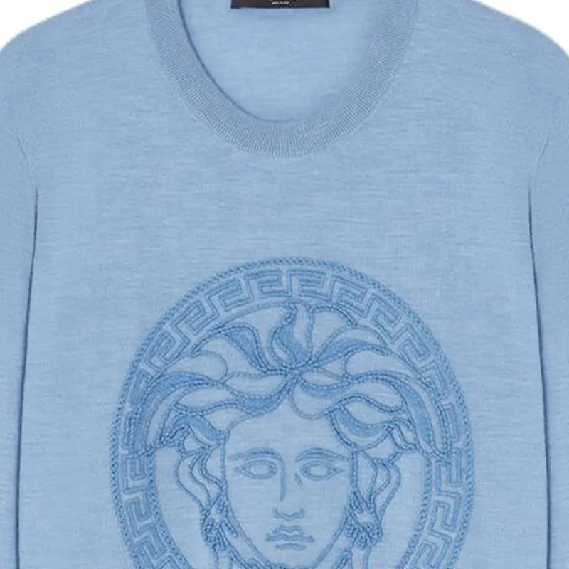 VERSACE Medusa embroidered Sweater-4