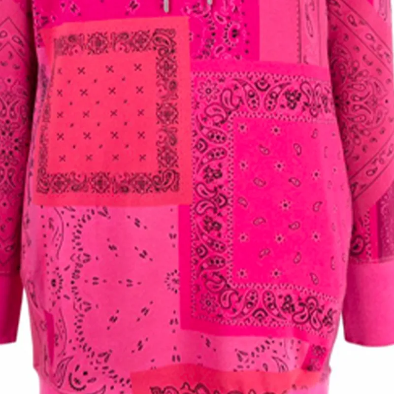 KENZO Bandana Print Hoodie Dress-4