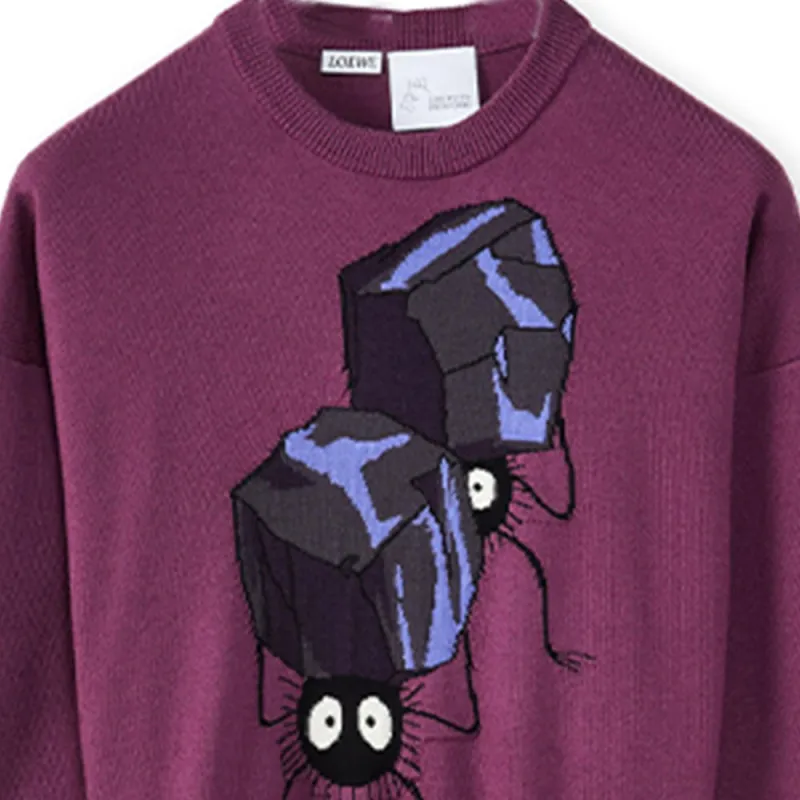 LOEWE x QIANYUQIANXUN SS22 Sweater Women's Fuchsia-4