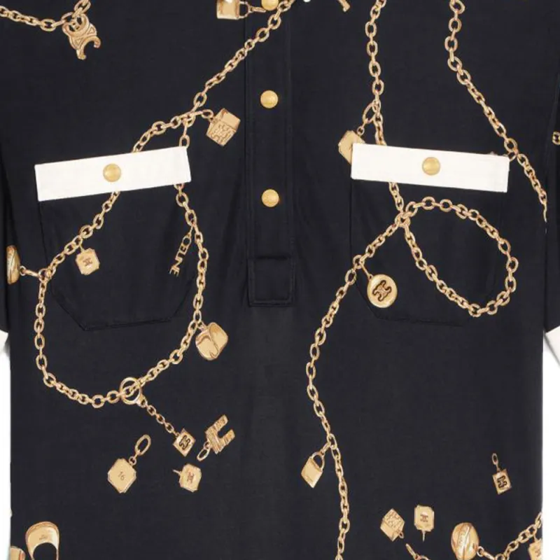 CELINE SS23 Polo Shirt Women's Black-3