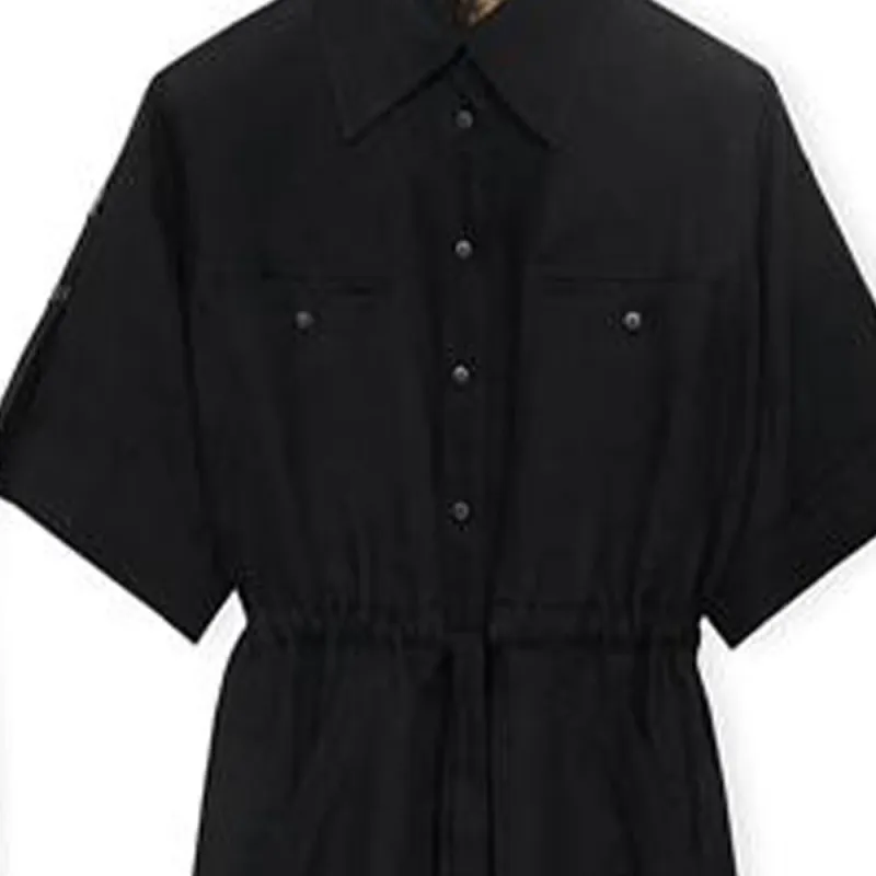 LOEWE Short Sleeved Dresses Women's Black-4