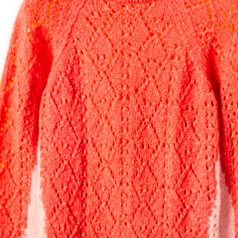 LOEWE Trompe Loeil Sweater 'Orange/Pink/Yellow'-4