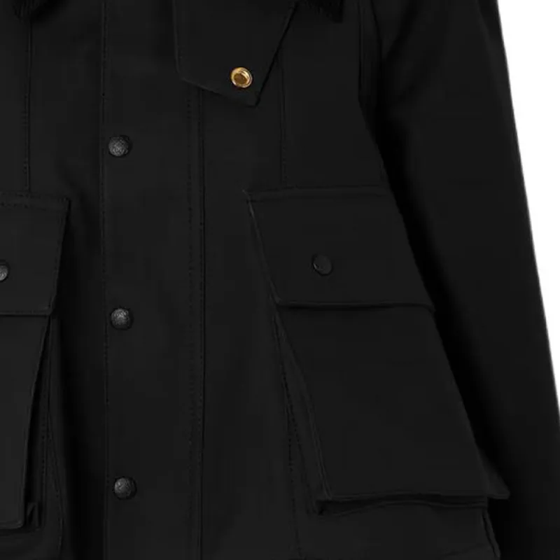 LOEWE Trapeze Jacket 'Black/Grey/White'-4