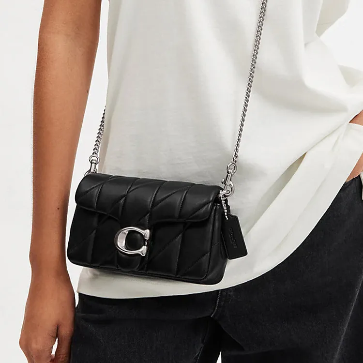 COACH Tabby Nappa Leather Handbags Shoulder Bags Women's Black-5