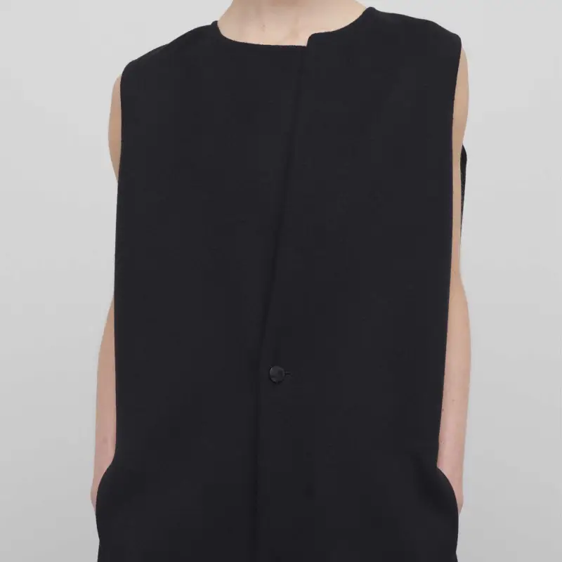 THE ROW SS24 Sleeveless Dress Women's Black-5