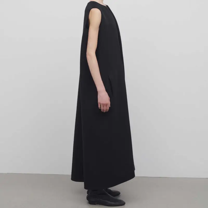 THE ROW SS24 Sleeveless Dress Women's Black-4