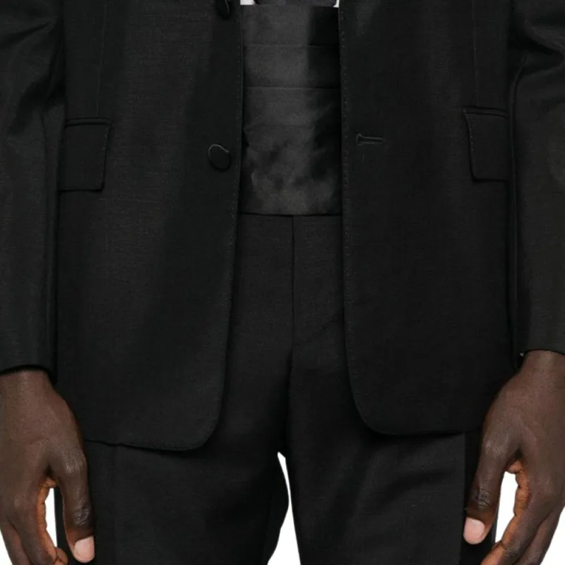 GUCCI Two Piece Tailored Tuxedo Suit-3