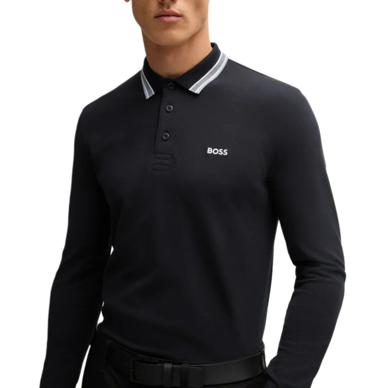HUGO BOSS FW24 Polo Shirt Men's Navy Blue-4