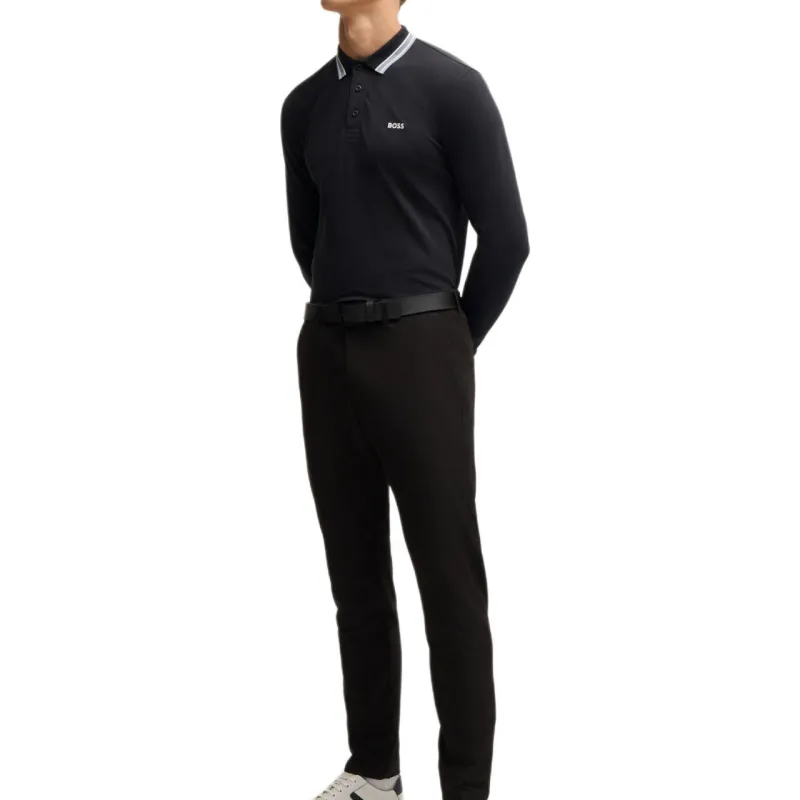 HUGO BOSS FW24 Polo Shirt Men's Navy Blue-1
