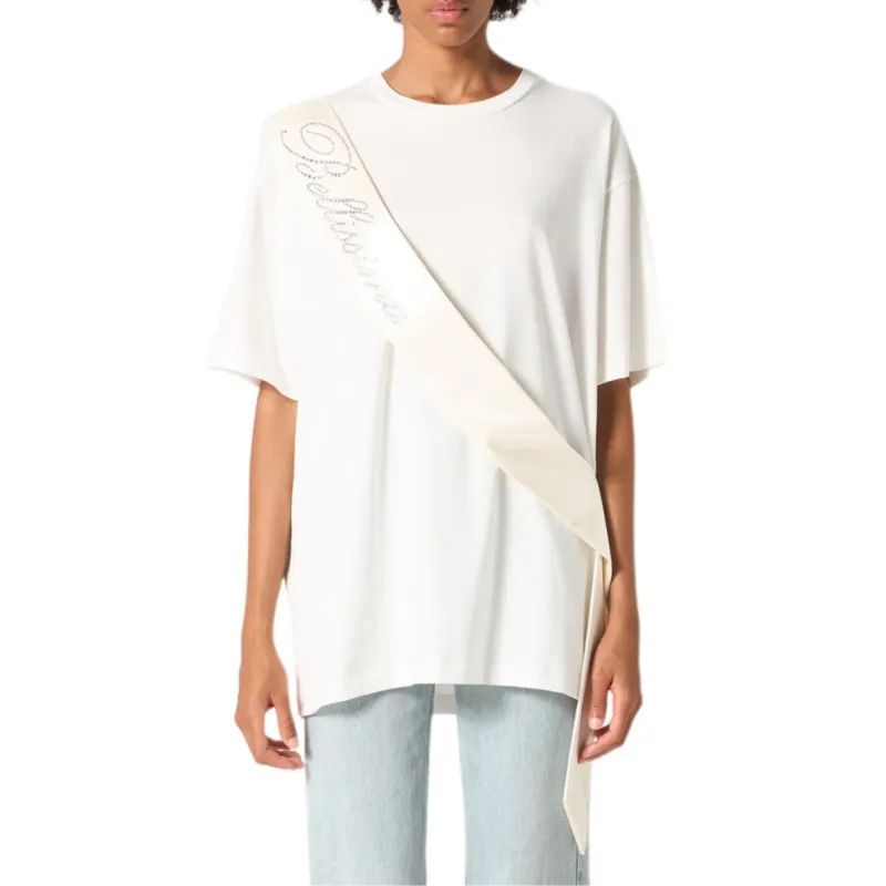 Blumarine Sash detail T shirt-2