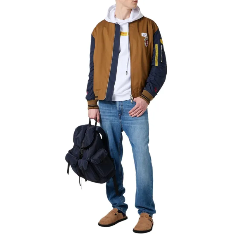 Iceberg Jackets Coats Men's Brown Blue-2