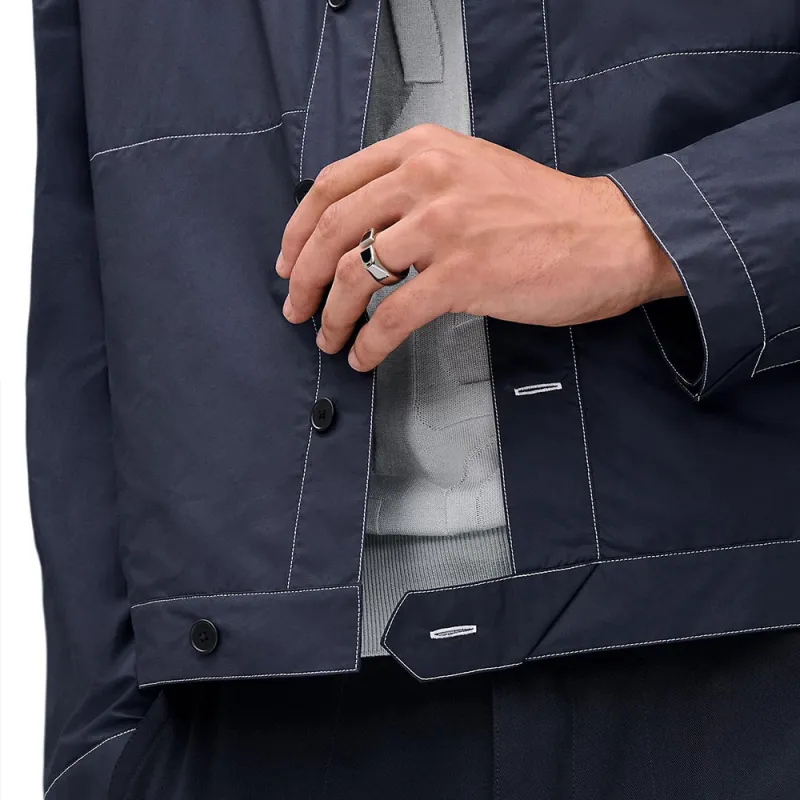 HERMES SS25 Jackets & Coats Men's Marine Blue-1