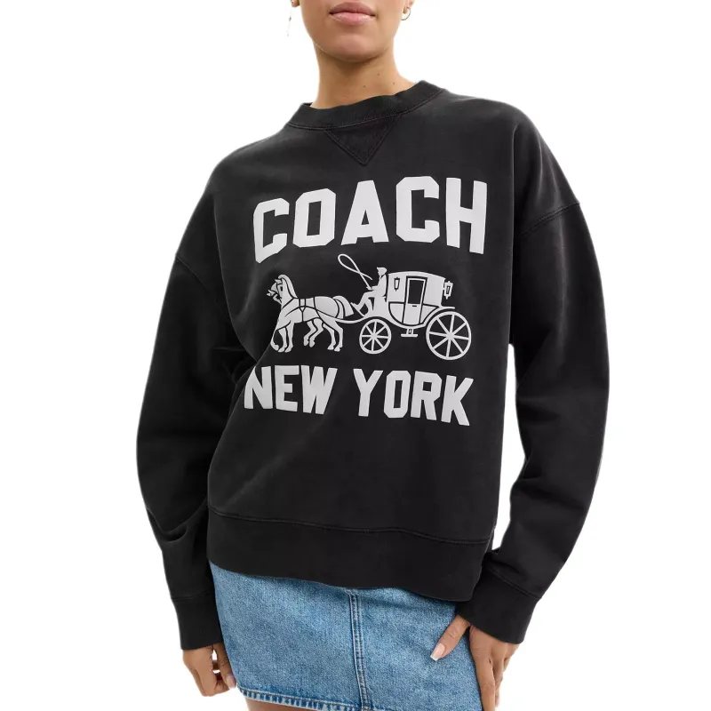 COACH Sweatshirts Women's Black-1