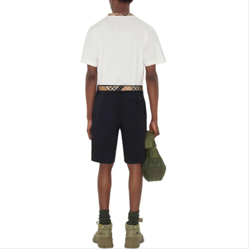 Burberry SS25 Casual Shorts Men's Marine Blue-3