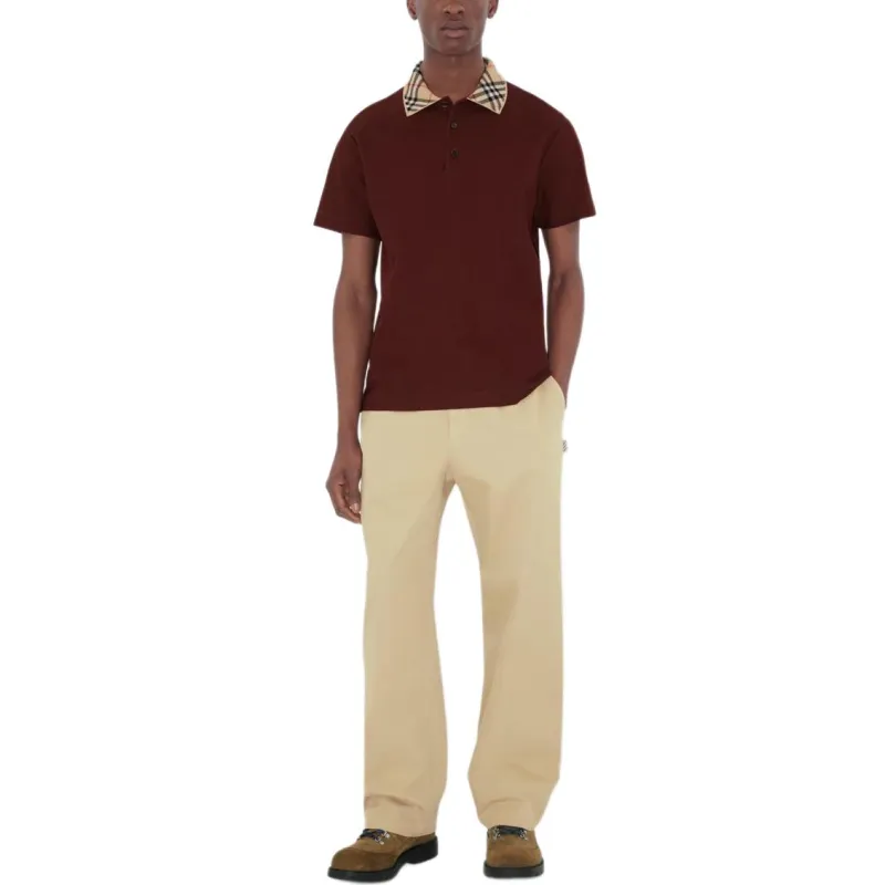 Burberry SS25 Polo Shirt Men's Red-1
