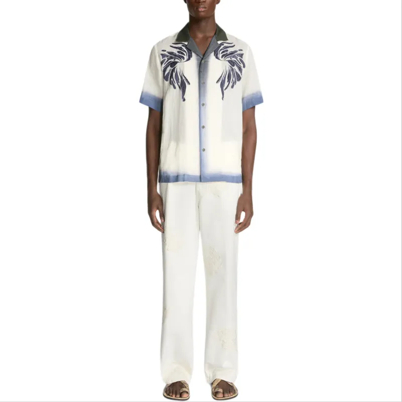 DRIES VAN NOTEN Shirt Men's Blue White-1