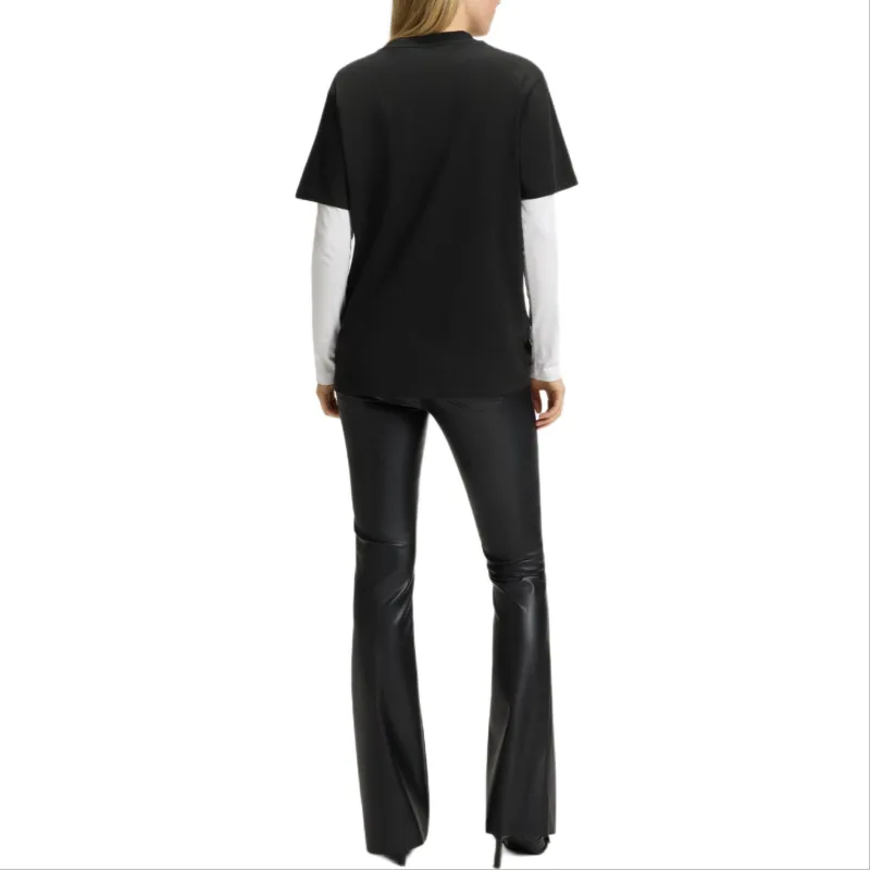 HUGO BOSS Drop Shoulder Sleeve T Shirt Women's Black-3