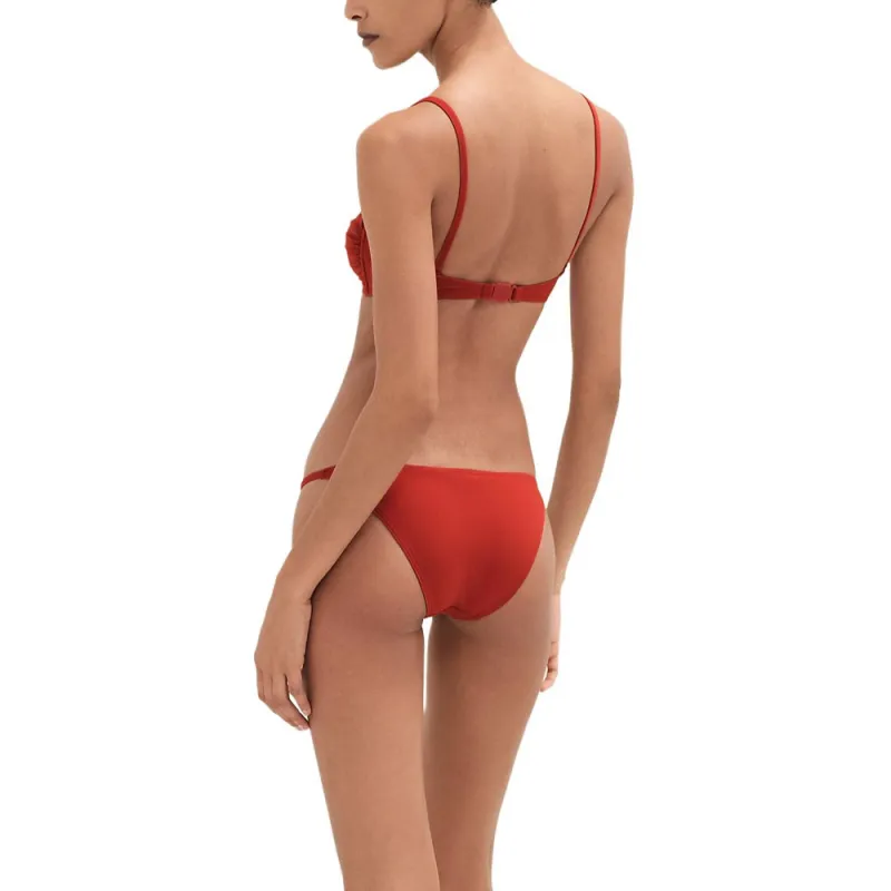 HERMES SS25 Bikini Women's Deep Red-5