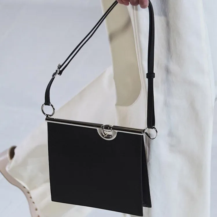 HERMES Mors De Bride Calfskin Shoulder Bag Regular Women's-4
