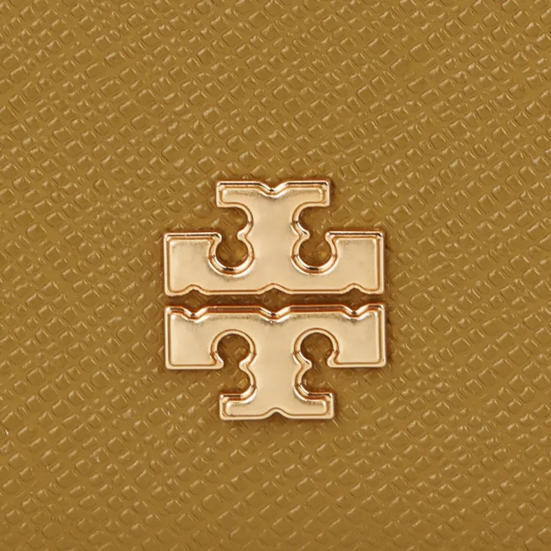 TORY BURCH Emerson Leather Card Holder Regular Women's Yellow-4