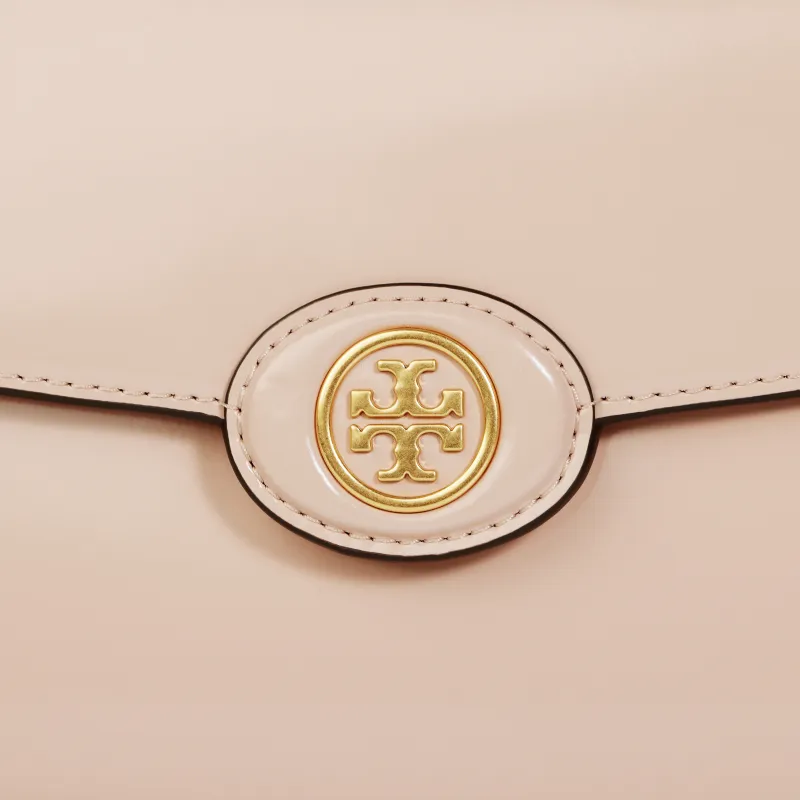 TORY BURCH Robinson Patent Leather Crossbody Bag Shoulder Bag Regular Women's Light Pink-4
