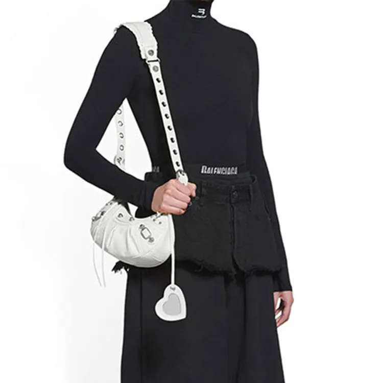 Balenciaga Le Cagole Shoulder Bag Xs White-5