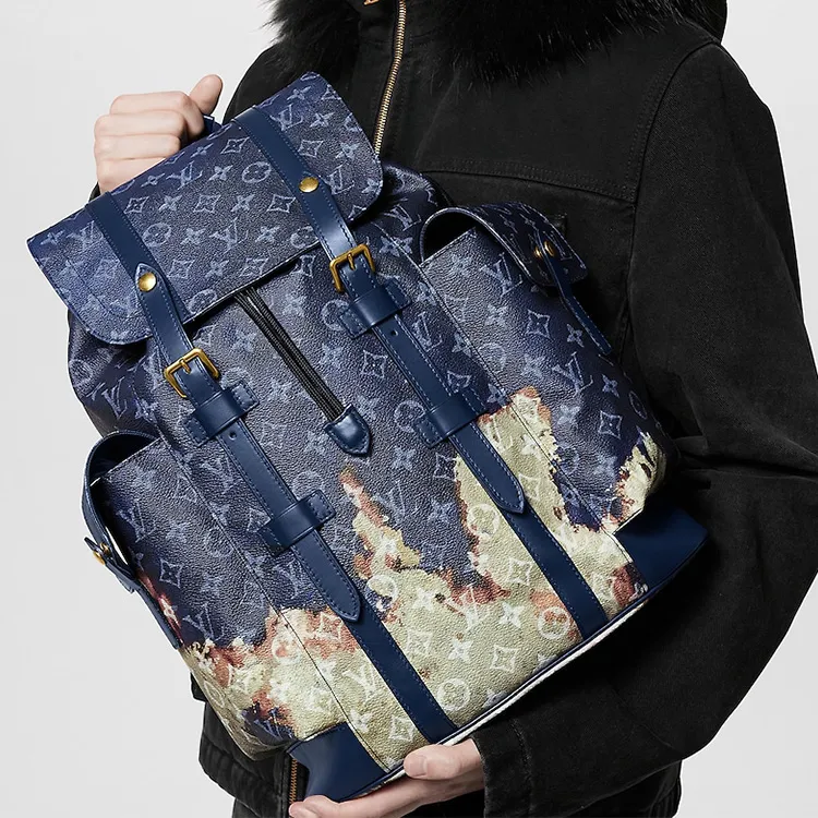 LOUIS VUITTON Christopher Mm Ink Blue-7