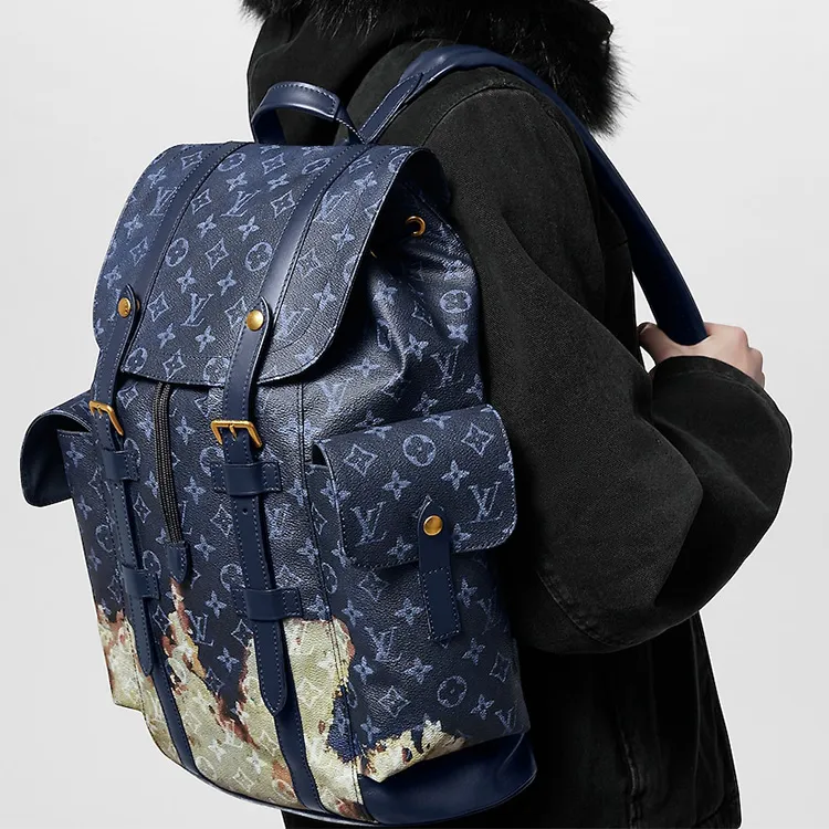 LOUIS VUITTON Christopher Mm Ink Blue-6
