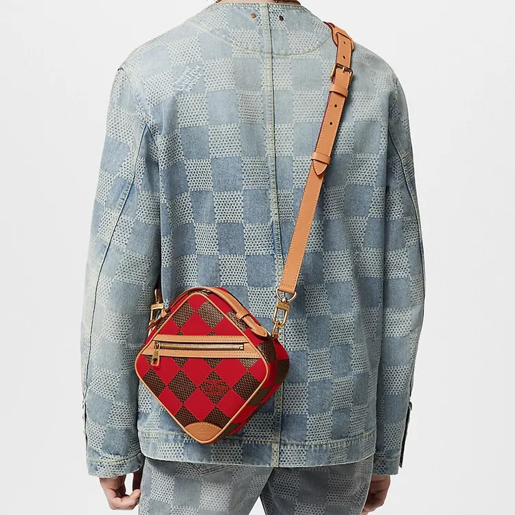 LOUIS VUITTON Chess Messenger Bag Damier Pop Red-8