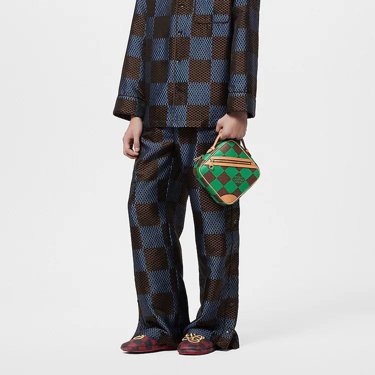LOUIS VUITTON Chess Messenger Bag Damier Pop Green-8