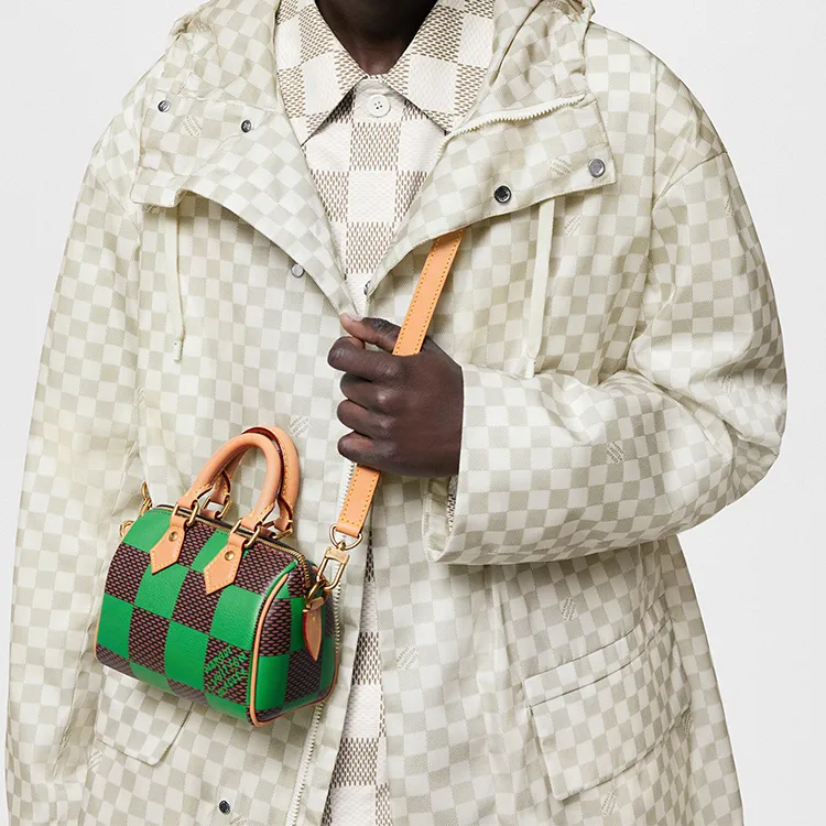 LOUIS VUITTON Nano Speedy Bandoulière Damier Pop Green-7