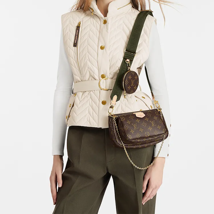 LOUIS VUITTON Multi Pochette Accessoires Monogram Khaki-7