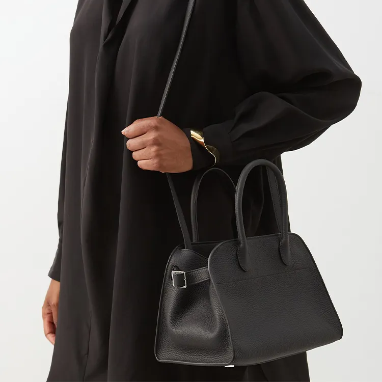 THE ROW Margau Calfskin Handbag Regular Women's Black-5