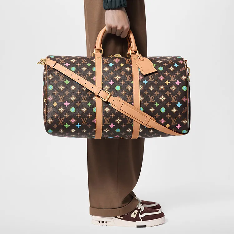 LOUIS VUITTON By Tyler The Creator Keepall Bandouliere 50 Chocolate Craggy Monogram-7
