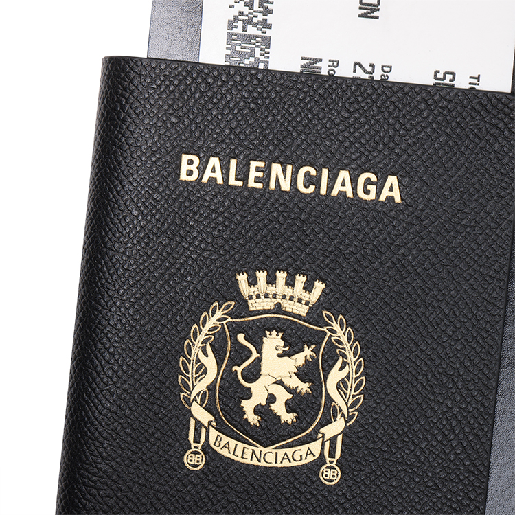 【関税＆送料込み】Balenciaga Semi Matte Leather Passport P Balenciaga Semi Matte Soft Textured Cow Leather Passport