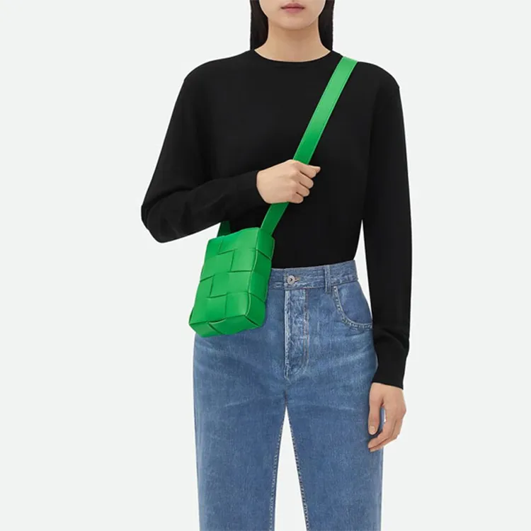 Bottega Veneta Interwoven Leather Phone Case-5
