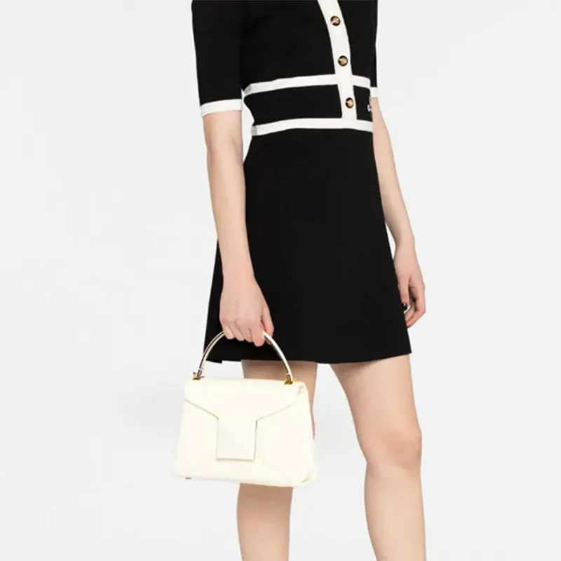 Valentino Garavani One Stud Foldover Top Tote Bag-5
